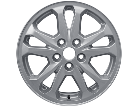 Alloy Wheel 16" 5 x 2-spoke design, Sparkle Silver