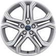 Alloy Wheel 19" 5 x 2-spoke design, Luster Nickel