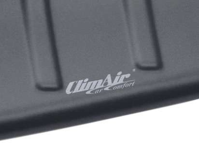 ClimAir®* Lámina protectora de paragolpes trasero placa delineada, en color negro mate.