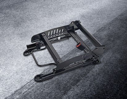 Performance Seat Rail lowers Focus RS bucket seat, driver side