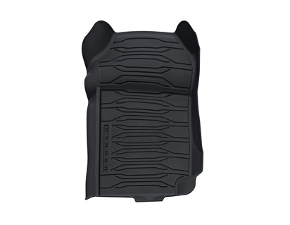 Rubber Floor Mats tray style design, front and rear, black