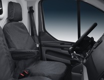 HDD* Potah sedadel pro přední sedadlo řidiče, potah v černé barvě
