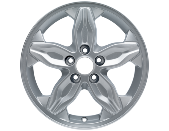 Alloy Wheel 16" 5-spoke design, sparkle silver
