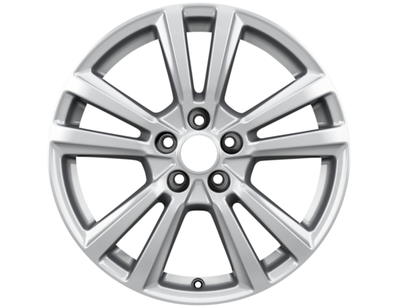 Легкосплавний колісний диск 17" 5 x 2-спицевий дизайн, сріблястого кольору