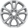 Легкосплавний колісний диск 17" 5 x 2-спицевий дизайн, сріблястого кольору