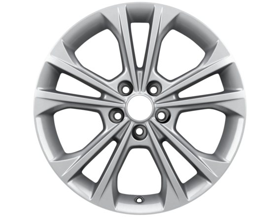 Alloy Wheel 17" 5 x 2-spoke design, sparkle silver