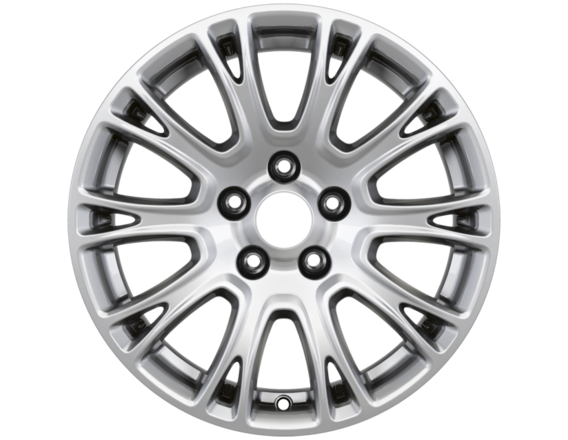 Alloy Wheel 16" 10 x 2-spoke design, silver
