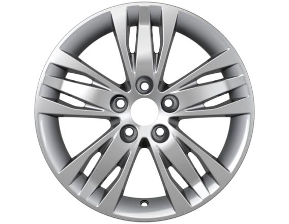 Alloy Wheel 16" 5 x 3-spoke design, silver