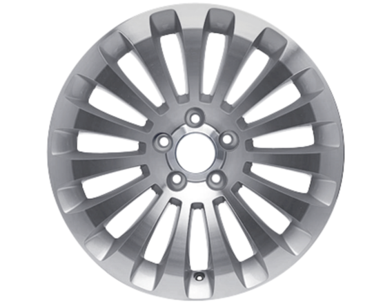 Alloy Wheel 17" 15-spoke design, silver machined