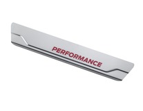 Performance dorpellijsten voor, met Ford Performance logo