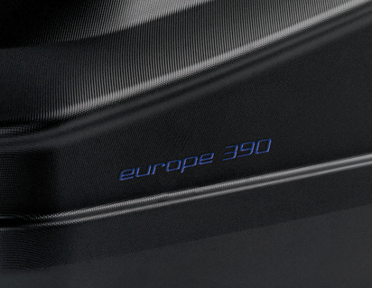 G3* Dachbox Elegance Europe 390, mattschwarz mit Prägung