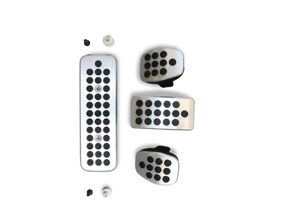 Sports Pedal Cappings aluminium, for non-adjustable pedals