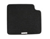 Velour Floor Mats rear, black with red double stitching