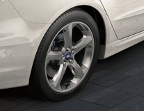 Легкосплавний колісний диск 18" 5 - спицевий дизайн, срібного кольору