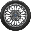 Alloy Wheel 18" 20-spoke design, silver