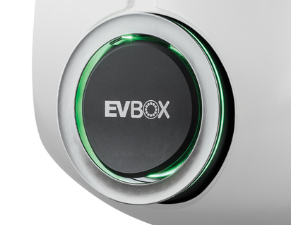 EVBox* Elvi Seinäkotelo Pistorasia ja asema, värinä Polar White