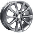 Alloy Wheel 17" 5 x 2-spoke design, luster nickel