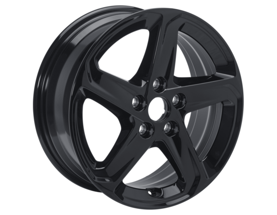Alloy Wheel 16" 5-spoke "Easy-to-clean" design, Absolute Black