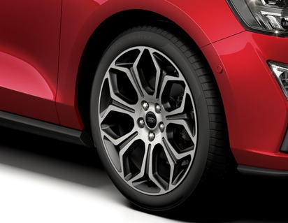 Alloy Wheel 18" 7 x 2-spoke design, Silver Premium