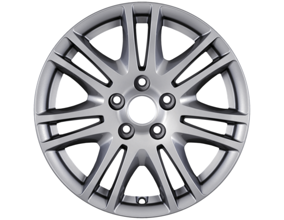Alloy Wheel 16" 7 x 2-spoke design, silver
