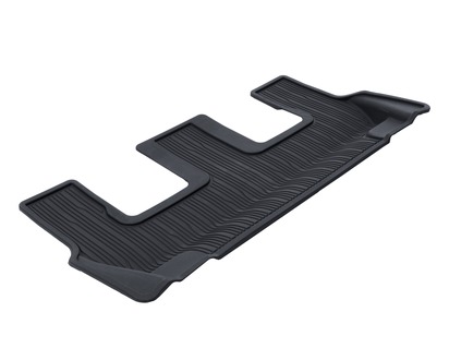 All-Weather Floor Mats 3rd row, black, tray style with raised edges