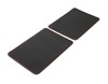 Premium Velours Floor Mats rear, black with red stitching