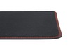 Premium-golvmattor i velour bak, svart med röd söm