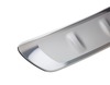 Rear Bumper Protector plate, contoured, polished and brushed stainless steel