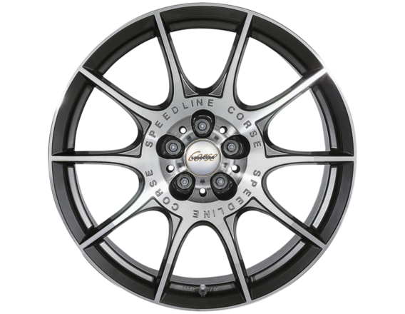 Ronal/Speedline Corse ®* Cerchio performance SL2 Marmora cerchio anteriore, leggero, con tecnologia flow-form, a 10 razze, Machined Polished