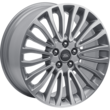 Alloy Wheel 18" 10 x 2-spoke design, Flash Grey Machined