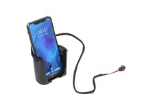 ACV* Univerzální nabíječka INBAY do držáku na nápoje pro smartphony kompatibilní se standardem Qi v černé barvě