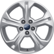 Alloy Wheel 17" 5-spoke design, Shadow Silver