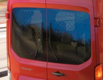 Rete protezione finestrino posteriore per porte di carico