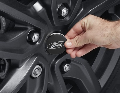 Nabenkappe Schwarz glänzend, mit Ford-Logo