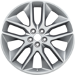 Alloy Wheel 20" 5 x 2-spoke Y design, polished face with Dark Stainless pockets