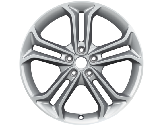 Alloy Wheel 19" 5 x 2-spoke design, silver