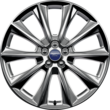 Alloy Wheel 20" 10-spoke design, polished aluminium