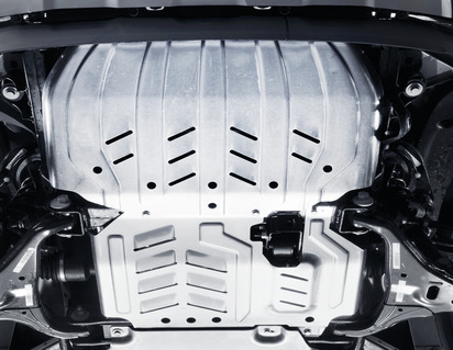 Underkörningsskydd sats för motor och kylare, av aluminium