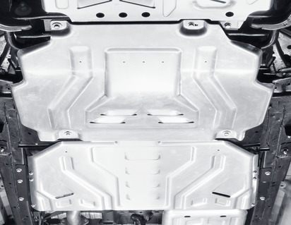 Plaque de protection du moteur, transmission et boîte de transfert en aluminium