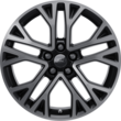 Alloy Wheel 18" 5 x 2-spoke Y design, Glass Magnetic