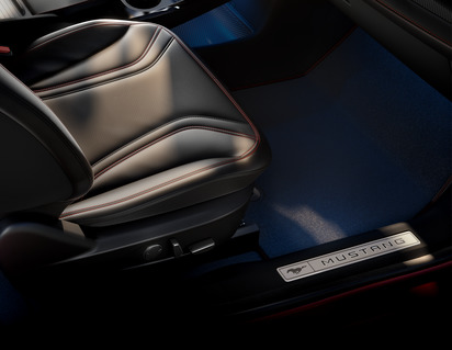 Tapis de sol velours Premium avant, noir