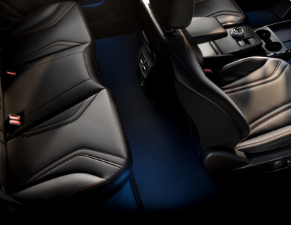 Tapis de sol velours Premium arrière, noir