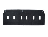 Tapis de sol en velours standard arrière, noir, 2ème ou 3ème rangée de sièges