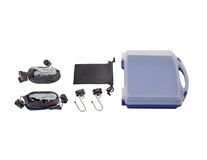 Pack de fixation de chargement Coffre bleu et blanc translucide