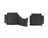 Tapetes de borracha moldados Rígidos com extremidades elevadas, para os compartimentos dianteiro e traseiro, em preto