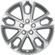 Alloy Wheel 17" 5 x 2-spoke design, silver