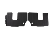 Rubber Floor Mats rear, black, for third seat row