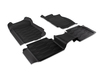 Rubber Floor Mats in tray style, front and rear, black