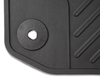 Rubber Floor Mats rear, black, for either 2nd or 3rd seat row