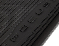 Vloermatten, rubber Schaalvormig met opstaande randen, voor, zwart